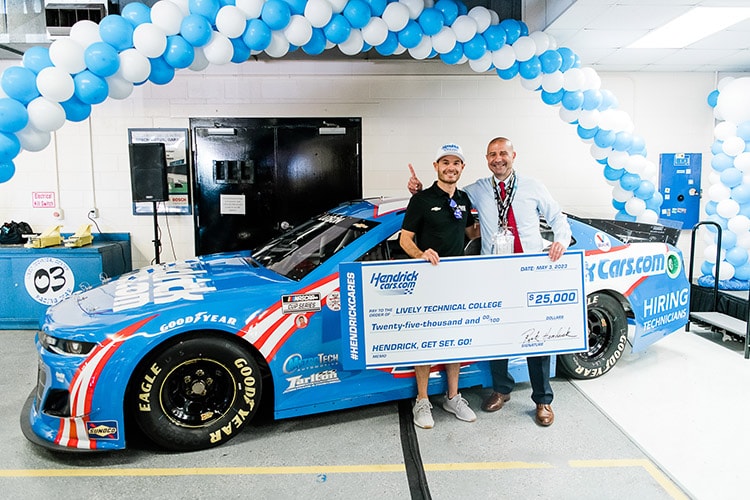 Hendrick Cars Kyle Larson STEM Grant Lively Tech.jpg